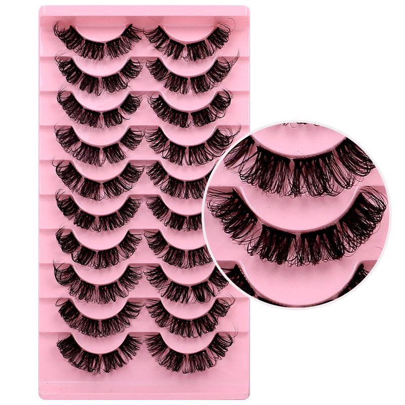 Warped Russian Curly Large Curved Thick False Lashes