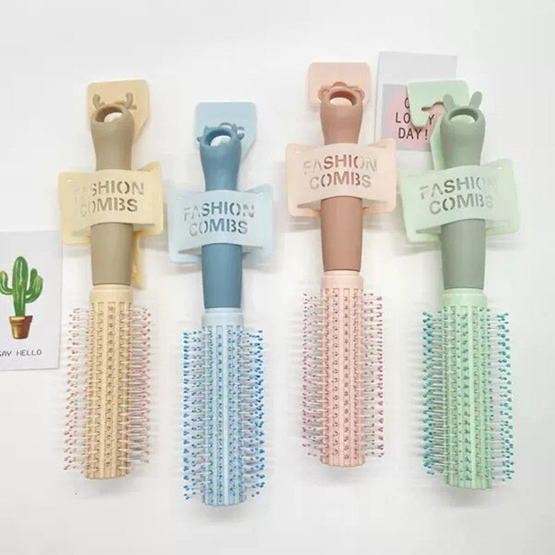 Curling Paddle Brush Handle Roller Massage Hair Brushes & Combs