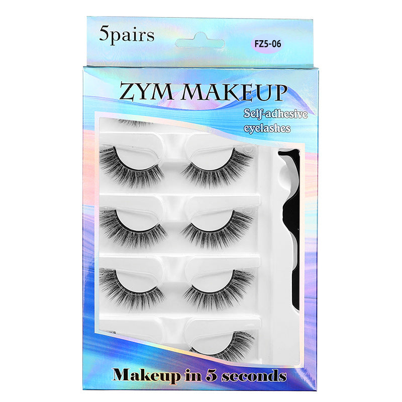 Pairs Of Handmade Eyelashes Natural Sharpening False Lashes