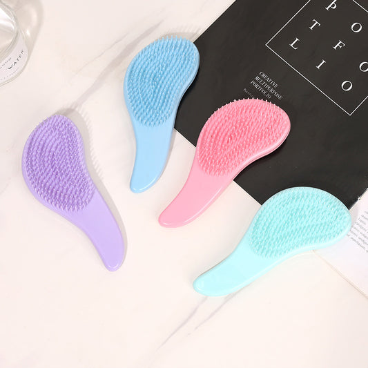 Versatile Massage Macaron Marbling Foot Smooth Hair Brushes & Combs