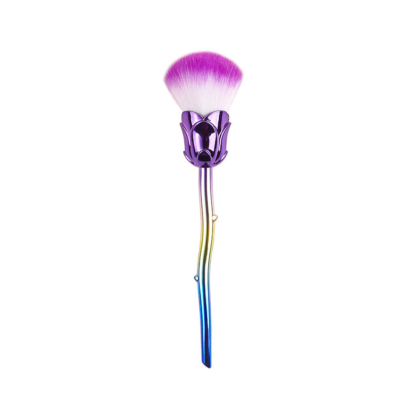 Single Rose Powder Brush Blush Soft Portable Versatile Makeup Brushes Accessories