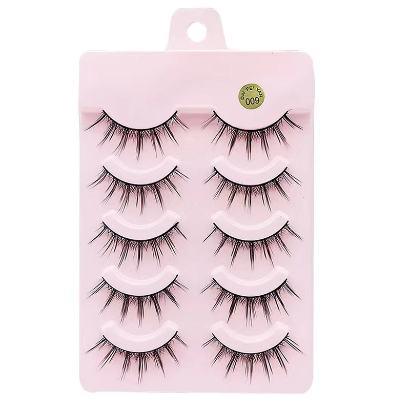 Mixed Blood Black Stem Single Cluster False Lashes