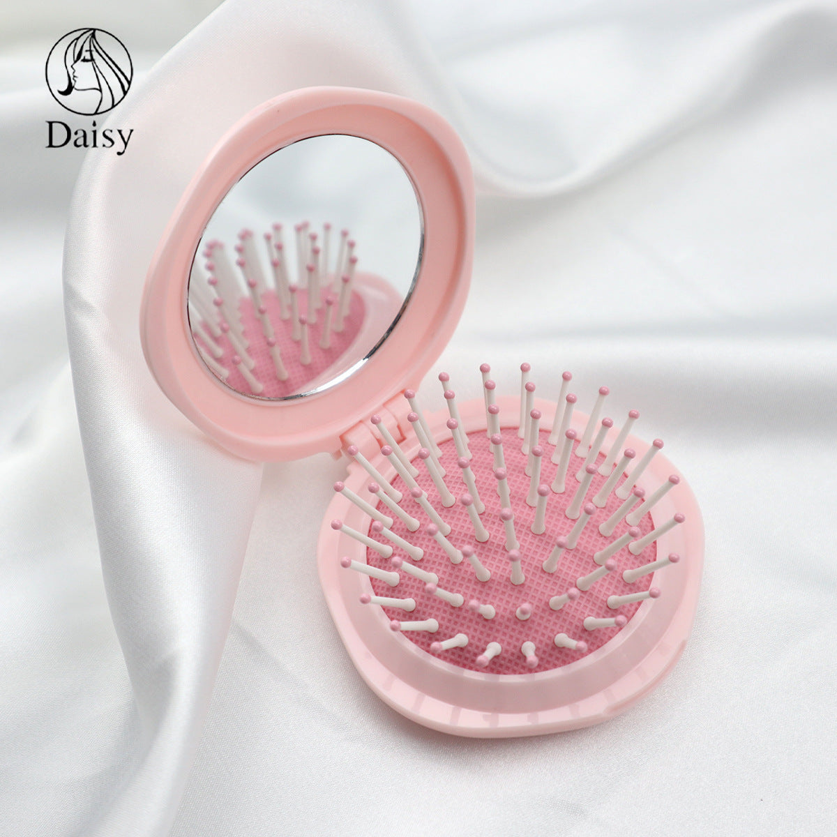 Air Cushion Leather Massage Foldable Compact Hair Brushes & Combs