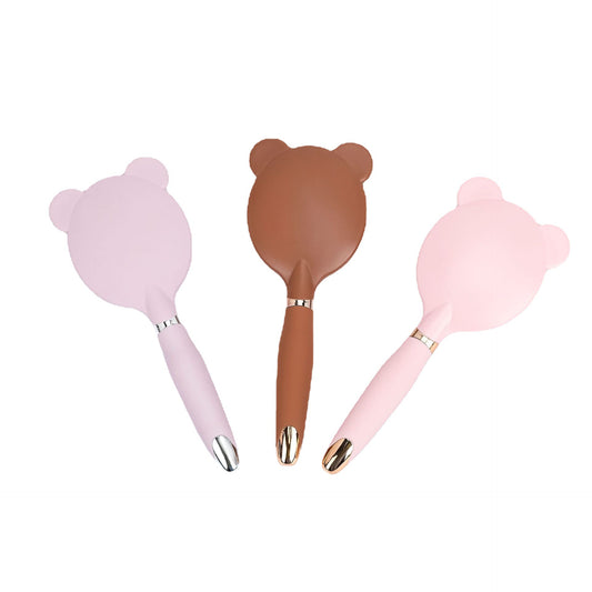 Cartoon Liquid Rubber Lady Bear Head Hair Brushes & Combs