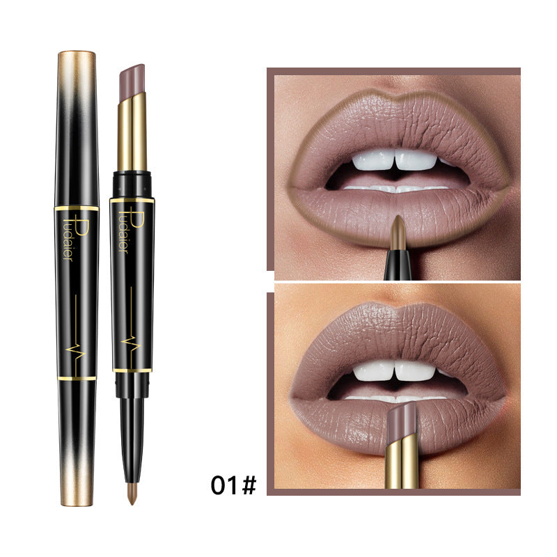 Innovative Double-headed Liner Matte Gloss Color Lipsticks