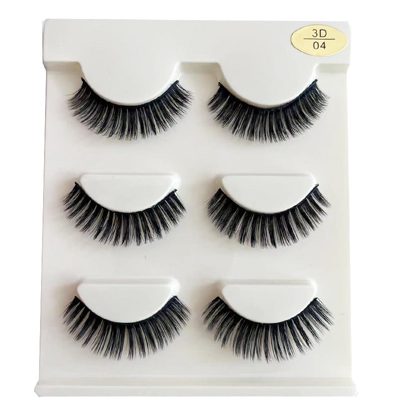 Eyelashes Thick Exaggerated Three-dimensional Soft Pairs Cross Natural False Lashes