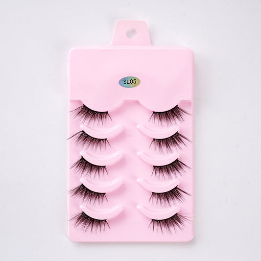 Chemical Fiber Plain Nude Wear Cross False Lashes