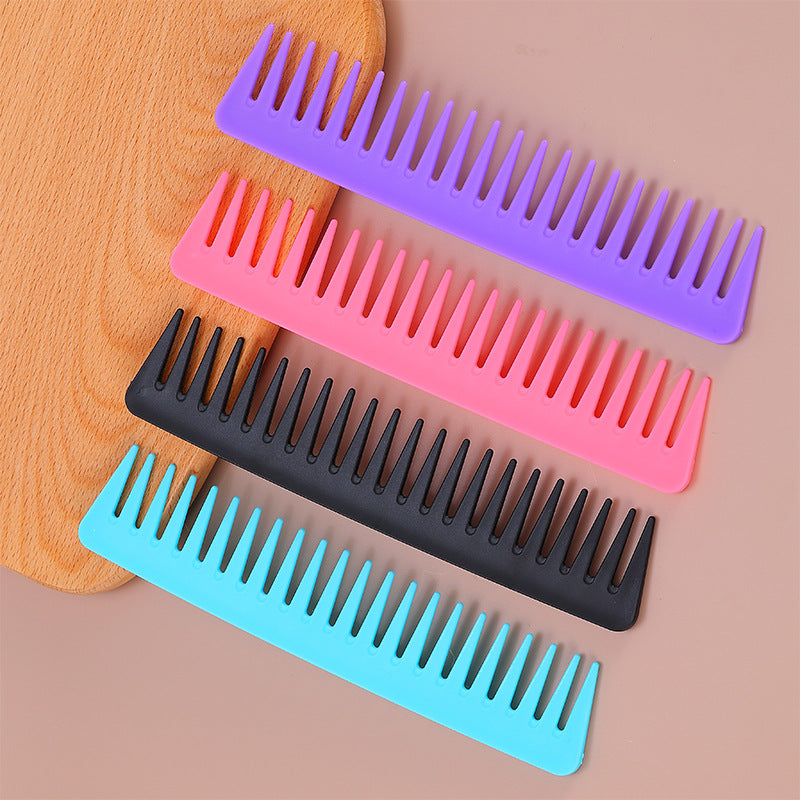 Plastic Square Large Tooth Wide Hairdressing Hair Brushes & Combs