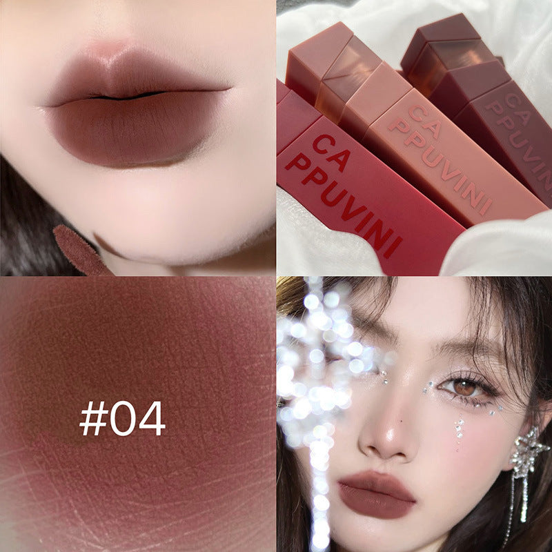 Matte Veet White Lacquer Red Brown Lipsticks