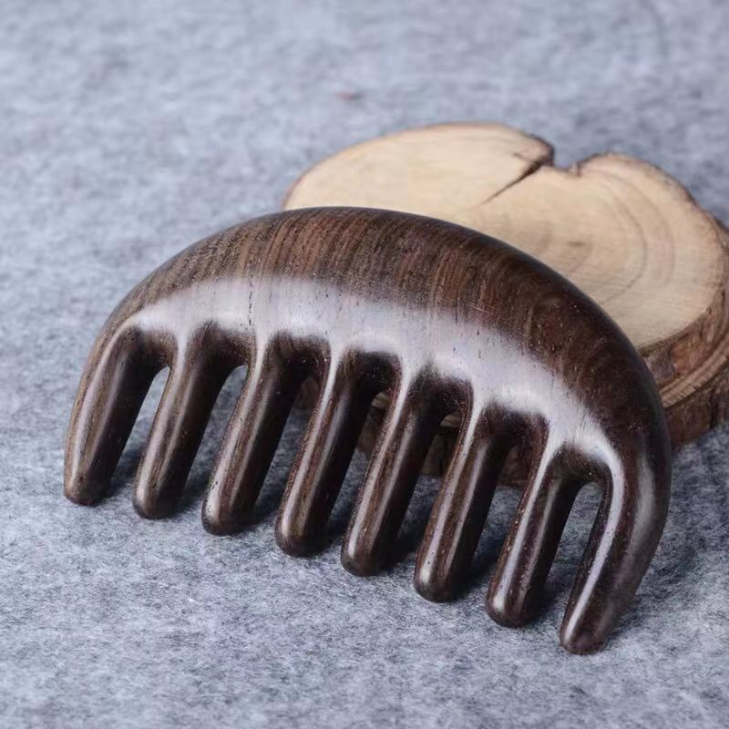 Thick Wide Teeth Wooden Curling Gift Hair Brushes & Combs