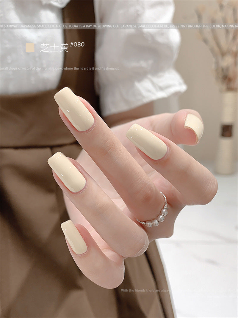 Popular Milky White Nude Color Cherry Nail Polish