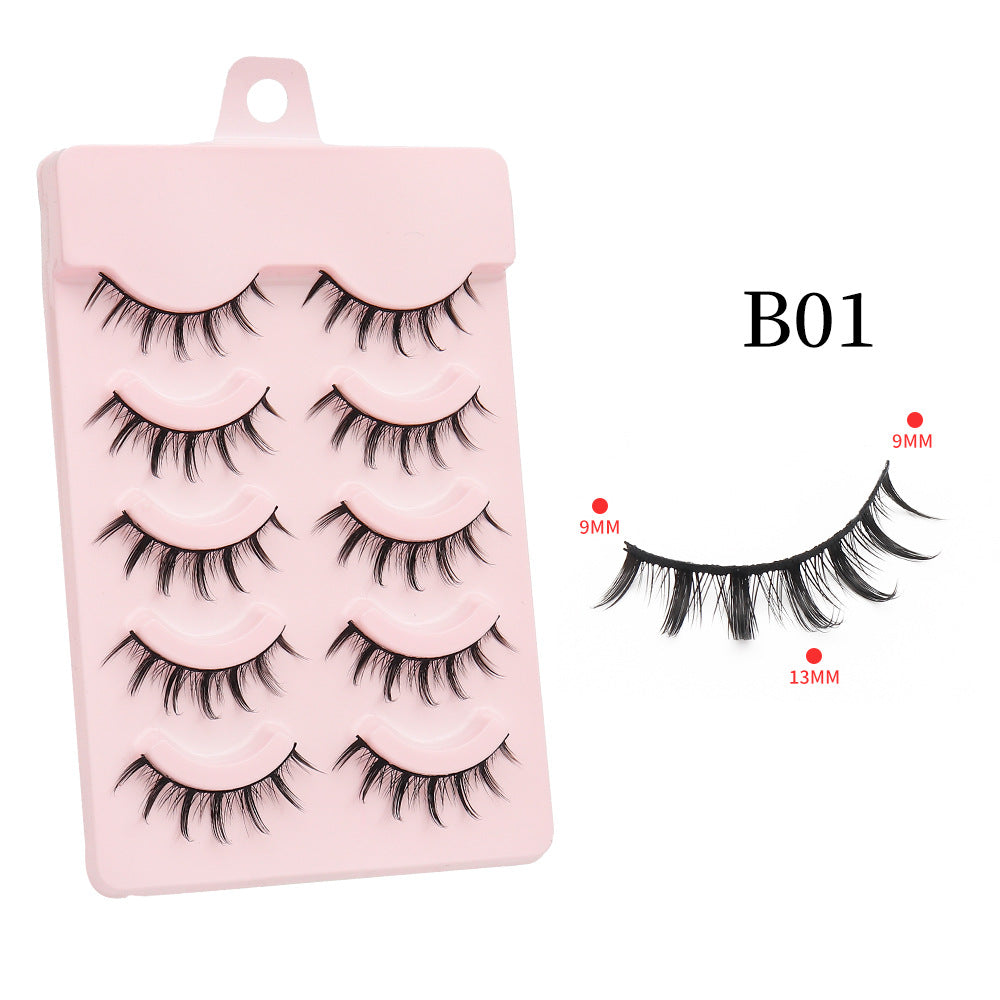 Devil Eyelashes Natural Curling Hard Stem False Lashes