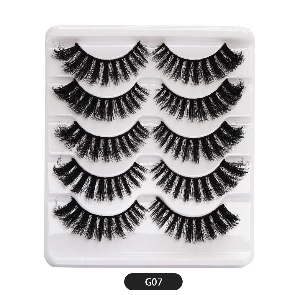 Eyelashes Thick Cross Imitated Mink Pairs False Lashes