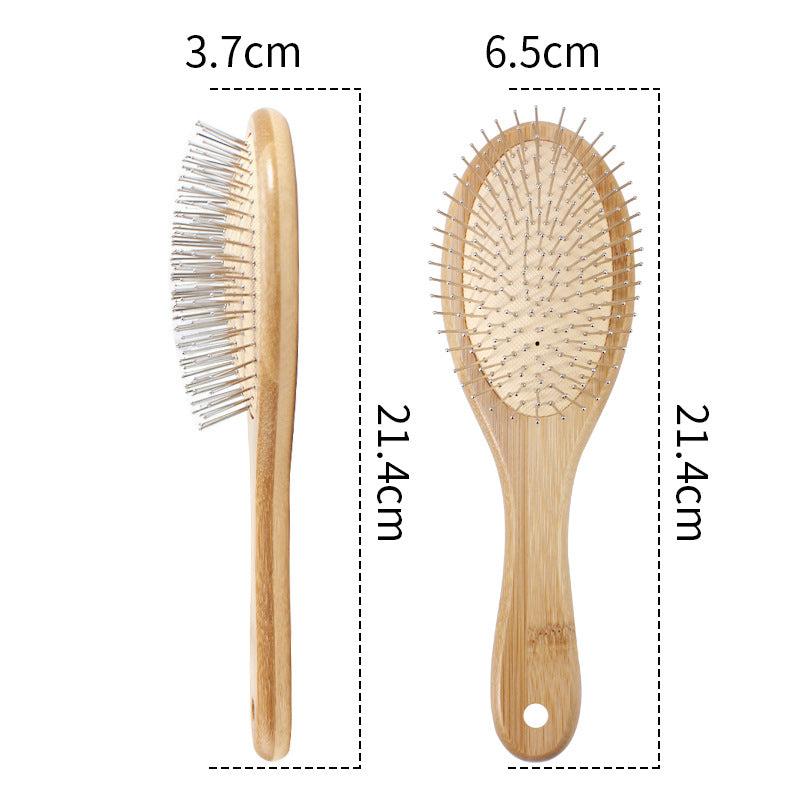 Straight Bamboo Steel Needle Air Cushion Hair Brushes & Combs