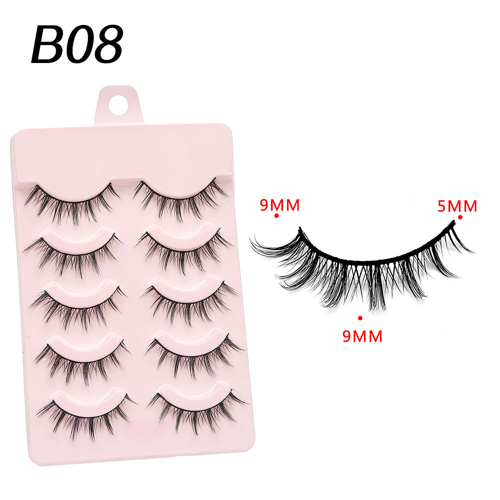 Devil Eyelashes Natural Curling Hard Stem False Lashes