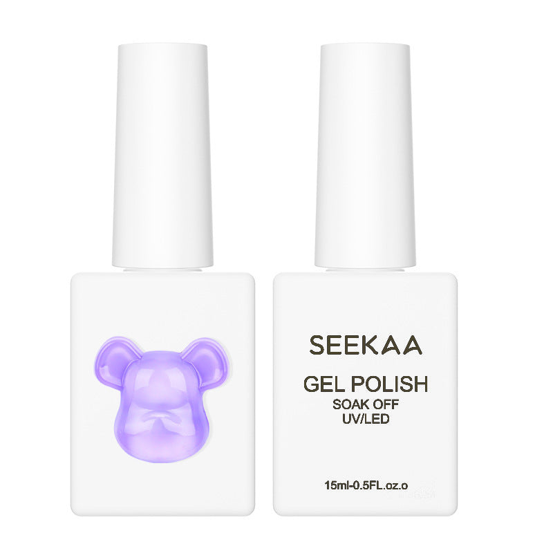 Solid Color Violent Bear Suit Uv Nail Polish