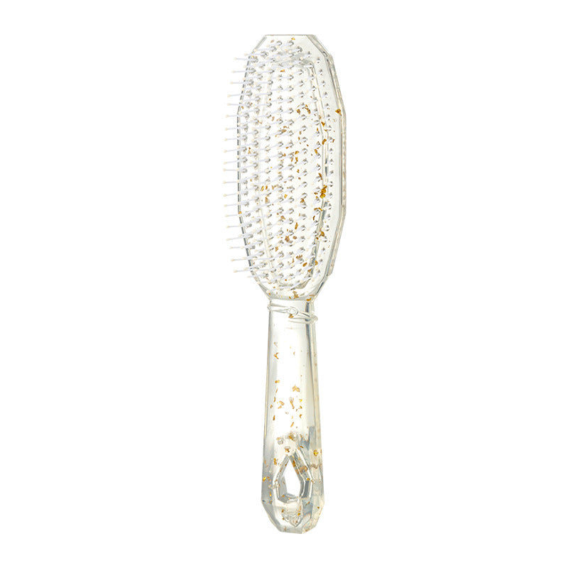 Women's Transparent Glitter Air Cushion For Only Long Hair Brushes & Combs