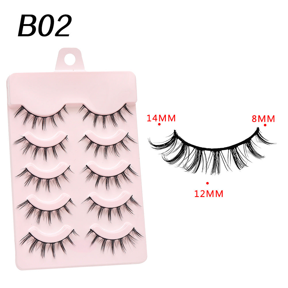 Devil Eyelashes Natural Curling Hard Stem False Lashes