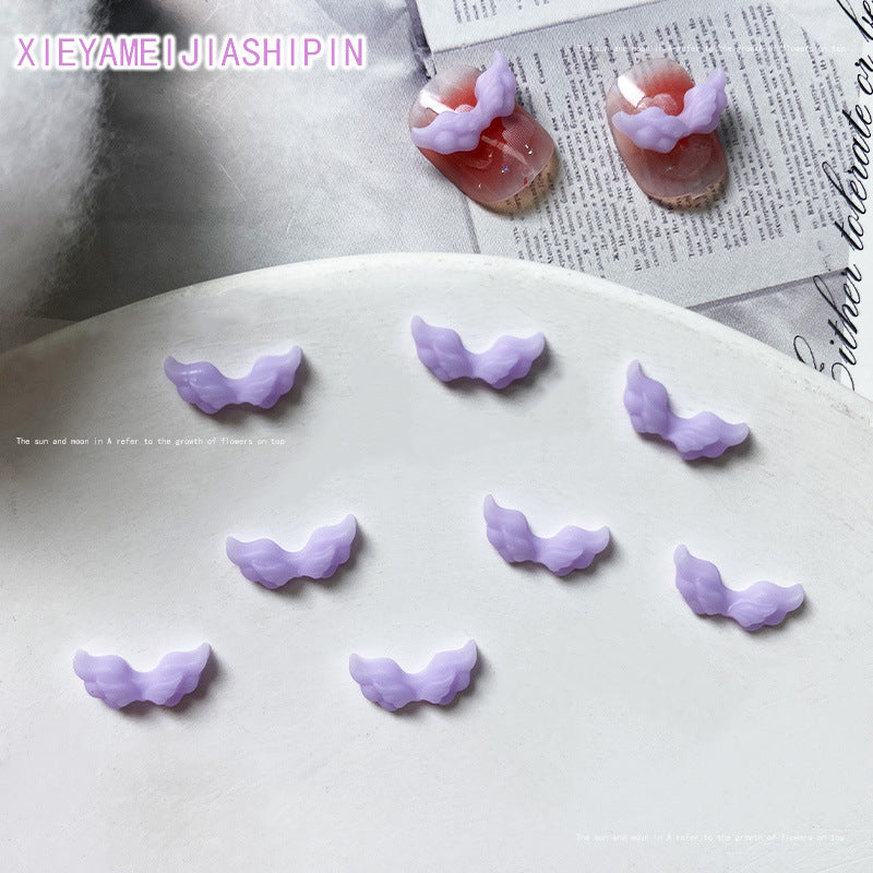 Angel Wings Trinket Mini Cartoon Resin Nail Care Nail Art