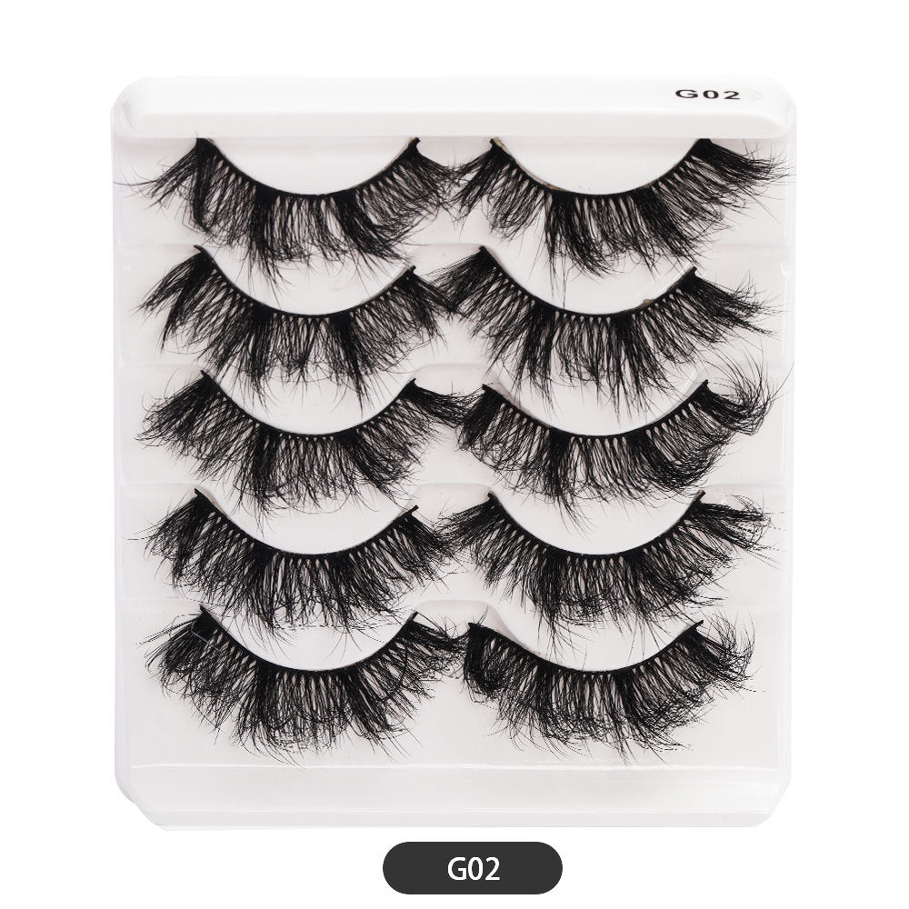 Eyelashes Thick Cross Imitated Mink Pairs False Lashes