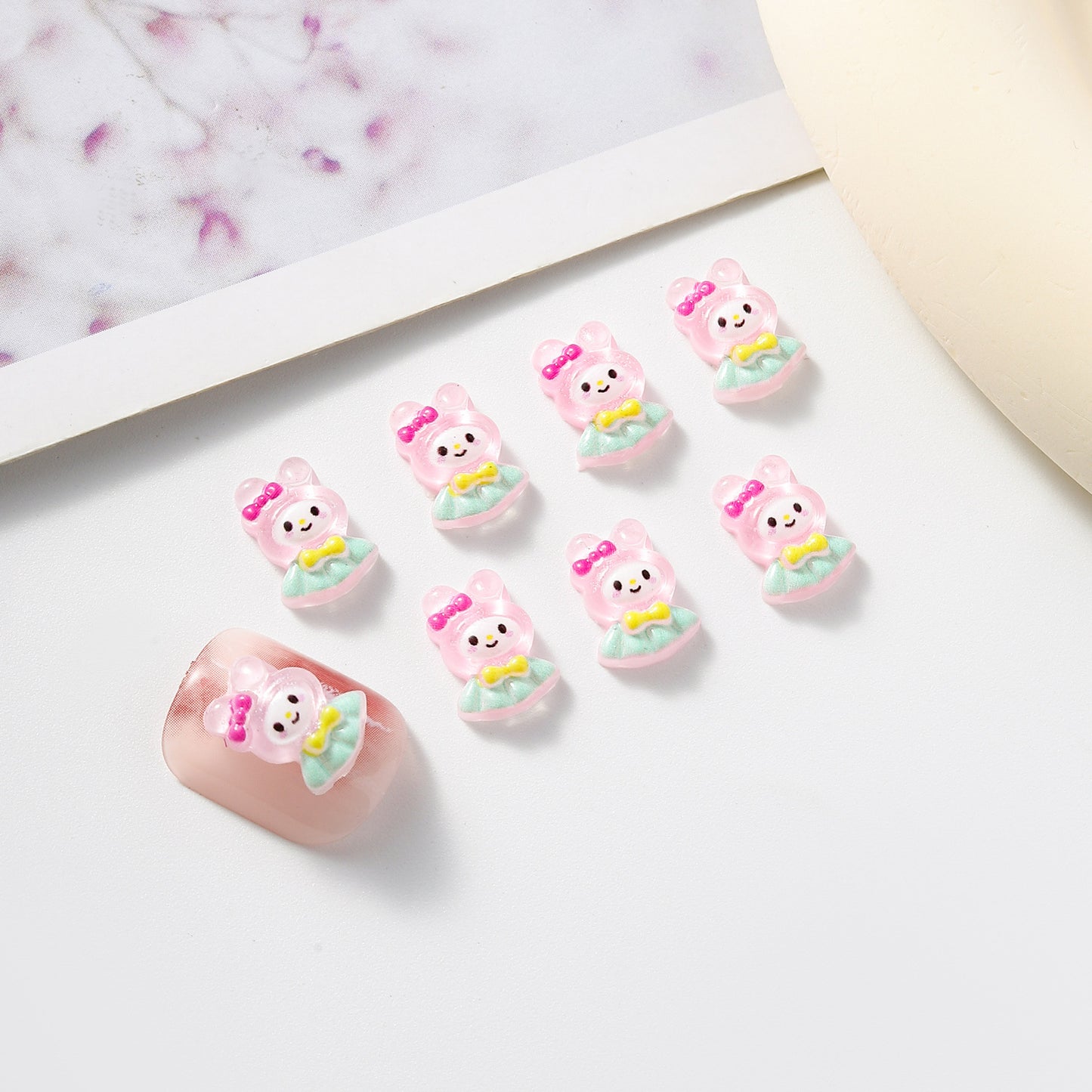 Cartoon Ornament Cute Cat Clow Melody Nail Care Nail Art