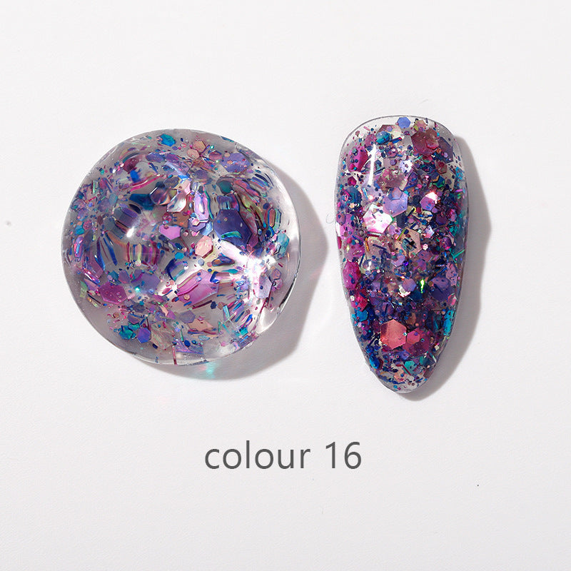 Beauty Gel Mini Color Large Sequins Nail Polish