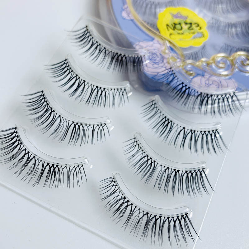 Of Polished Soft Eyelashes Natural Cross False Lashes