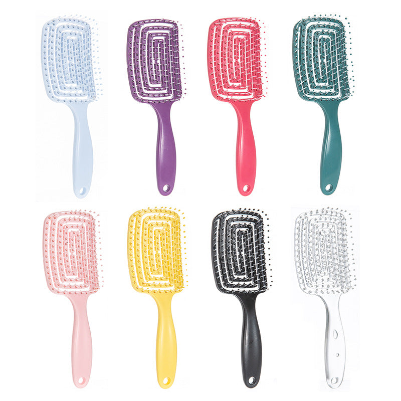 Women's Portable Hollow Vent Oil Head Styling Hair Brushes & Combs