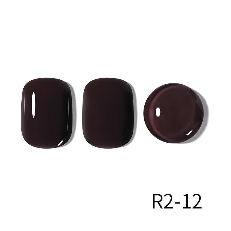 Milk Tea Popular Coffee Brown Glue White Nail Polish