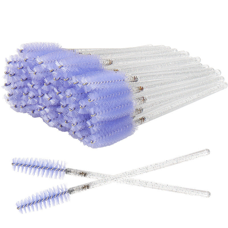 Wholesale Crystal Spiral Mascara Brush Extremely Fine Eyelash Wedding Makeup Brushes Accessories