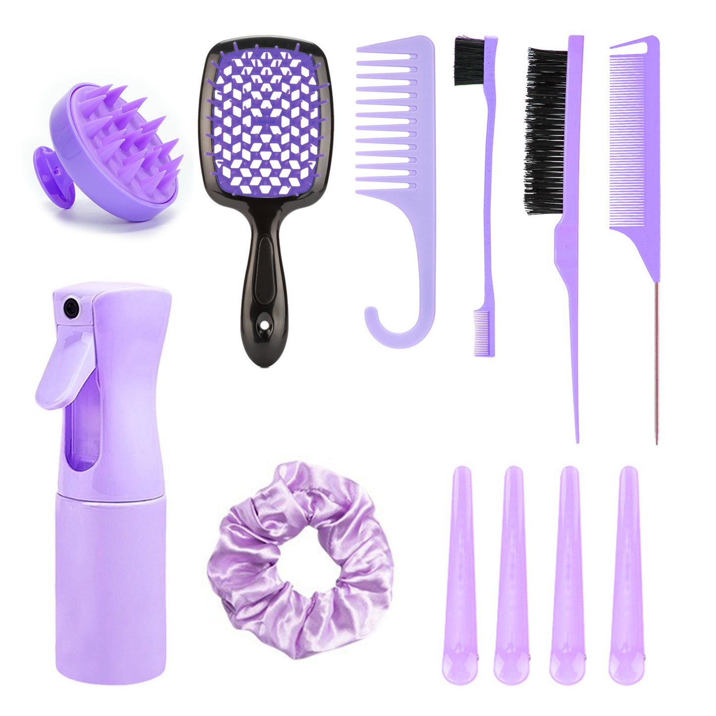 Treatment Oil Hollow Mesh Ring Duckbill Hair Brushes & Combs