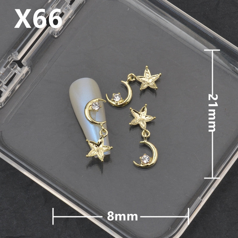 Five-pointed Star Bamboo Pearl Four Stars Nail Care Nail Art