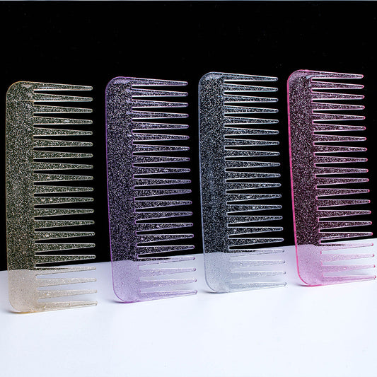 Glitter Color Dense Tooth Male Female Home Hair Brushes & Combs