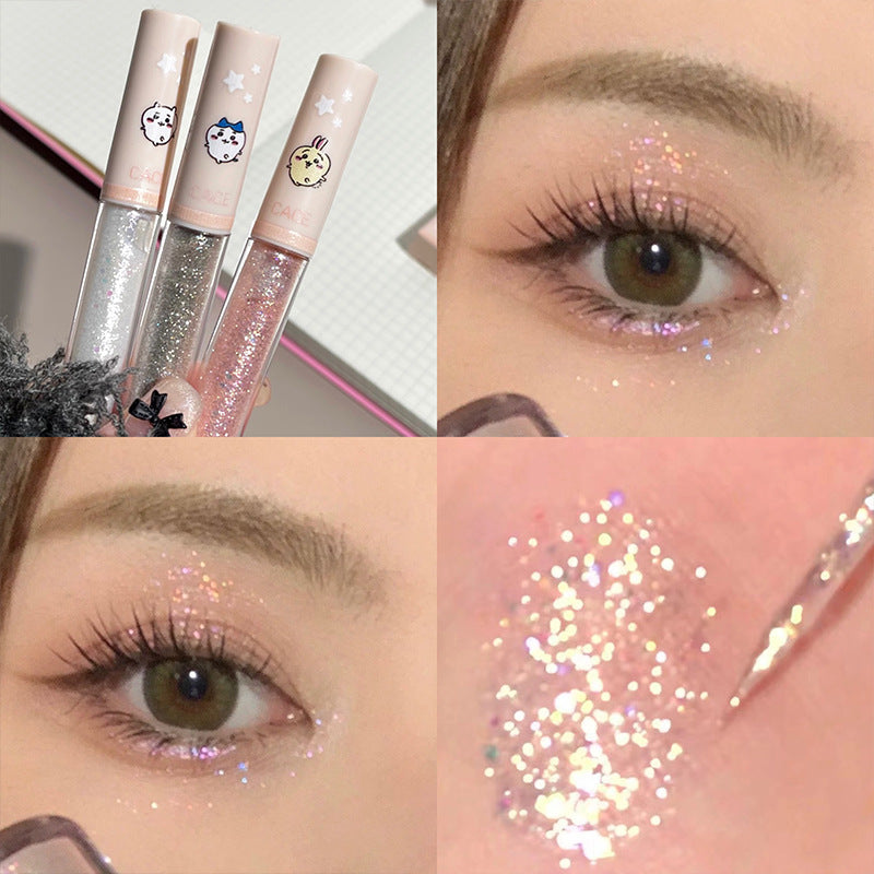 Glittering Liquid Shadow Highlight Brighten Flat Eyeshadow