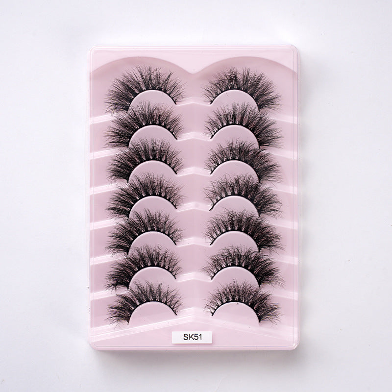 Chemical Fiber Eyelashes Natural Thick Curling False Lashes