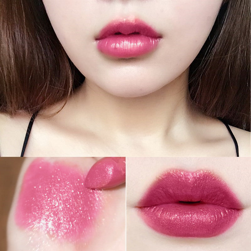 Gold Pink Pearl Glitter Powder Quicksand Lipsticks