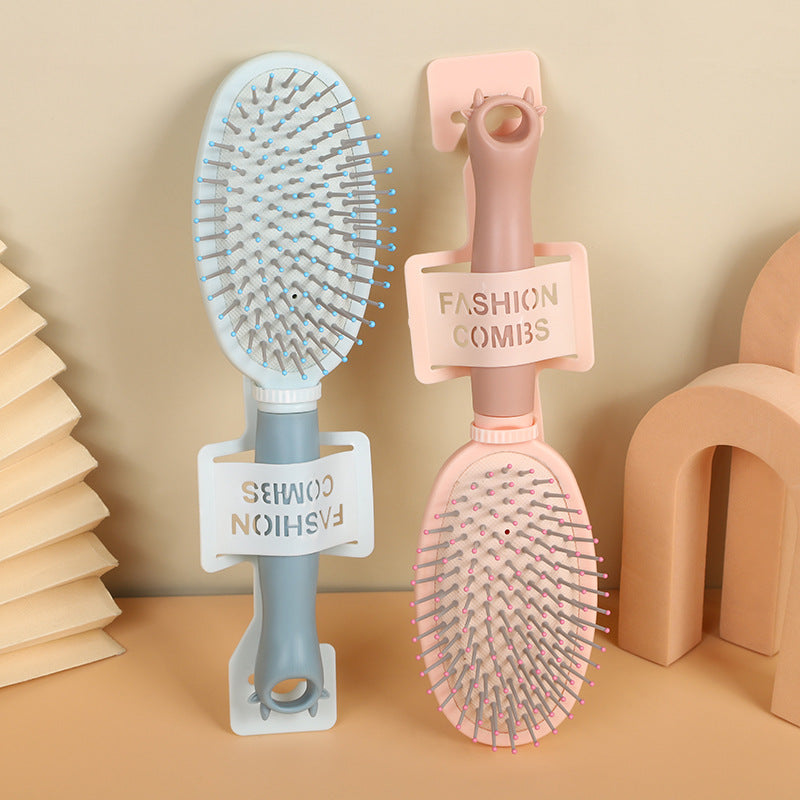 Tangle Air Cushion Ms. Long Curling Round Hair Brushes & Combs