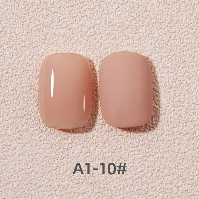 Ice Penetration Flesh Colored Milk Tea Apricot Color Nail Polish