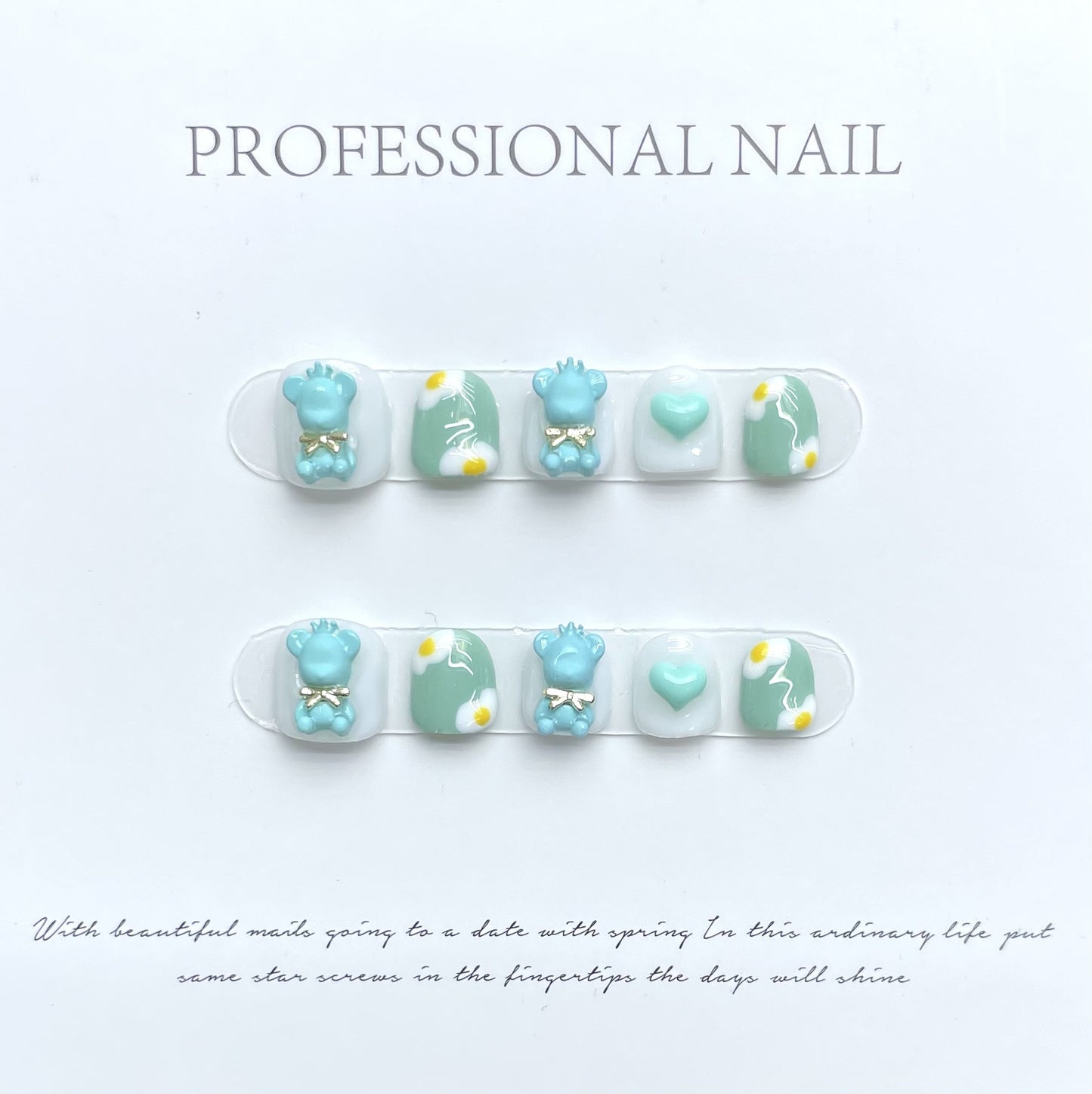 Wear Short Three-dimensional Cartoon Years Old Dedicated Nail Art