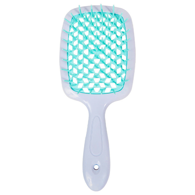 Play Beauty Hollow Mesh Massage Hairdressing Shape Plaid Salon Hair Brushes & Combs