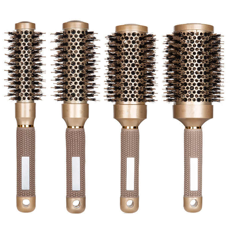 Model Pig Bristle Round High Temperature Resistant Hair Brushes & Combs