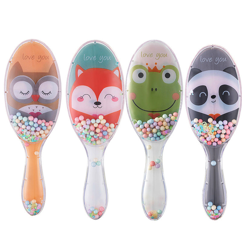 Airbag Oval Cartoon Fruit Animal Sequins Hair Brushes & Combs