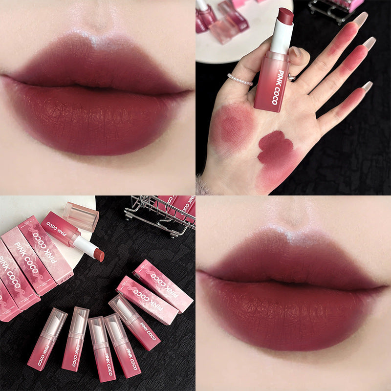 Mist Soft Yarn Spring Cherry Matte Finish Lipsticks