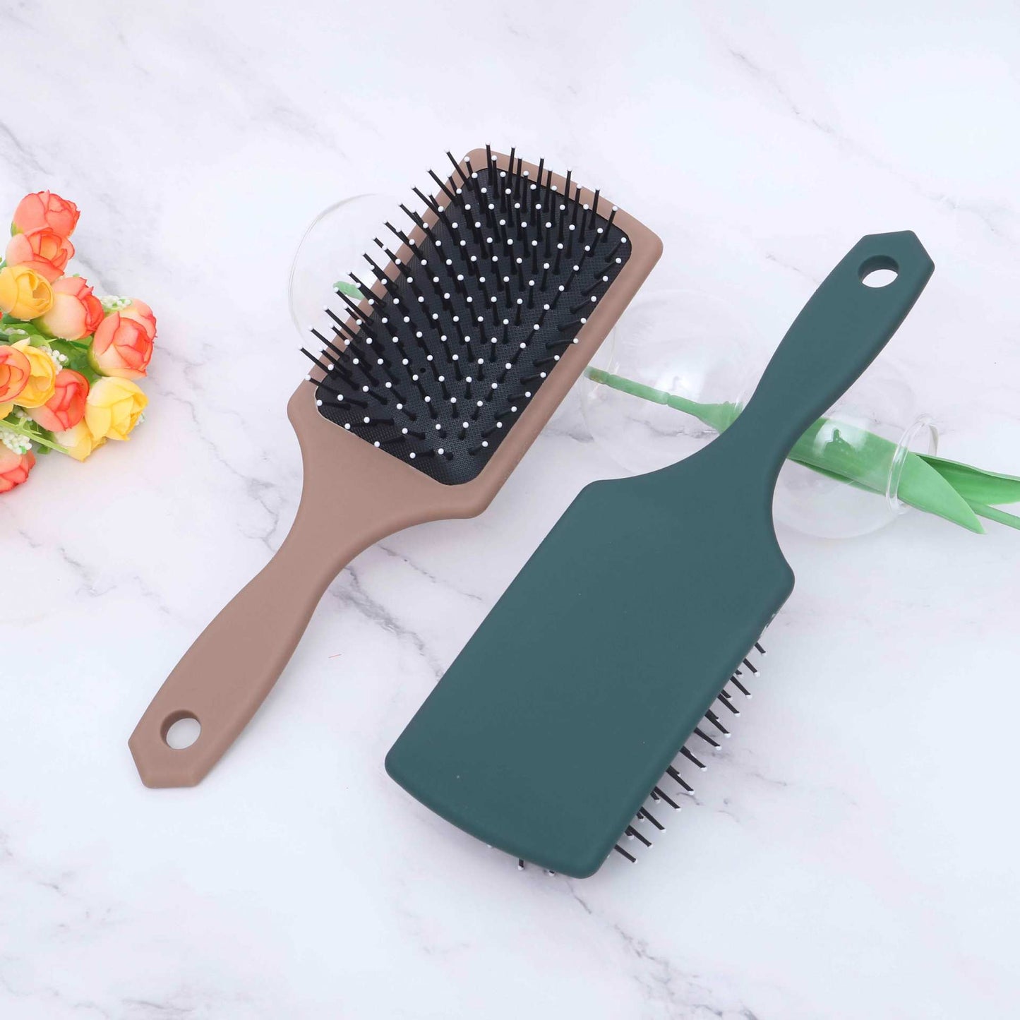 Women's Styling Plastic Airbag Square Air Cushion Hair Brushes & Combs