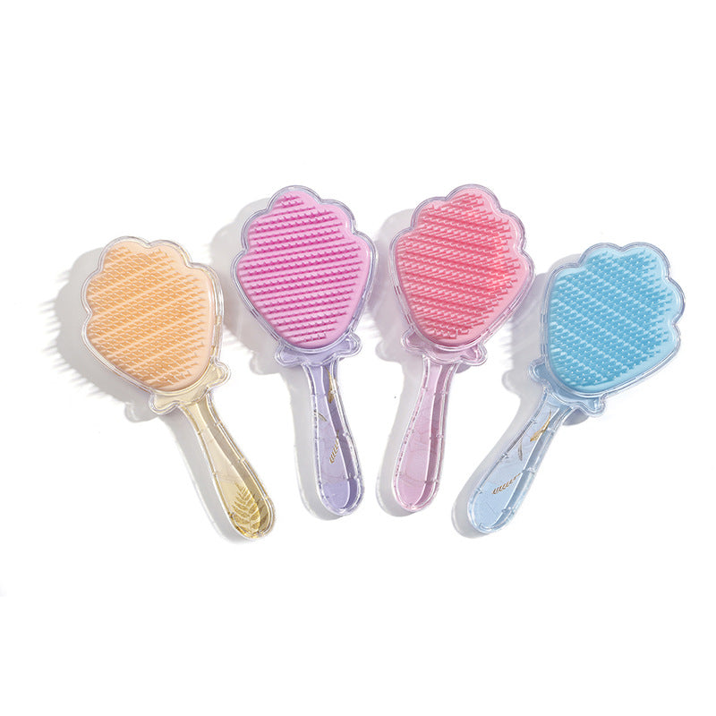 Cute Pony Shell Creative Glitter Airbag Hair Brushes & Combs