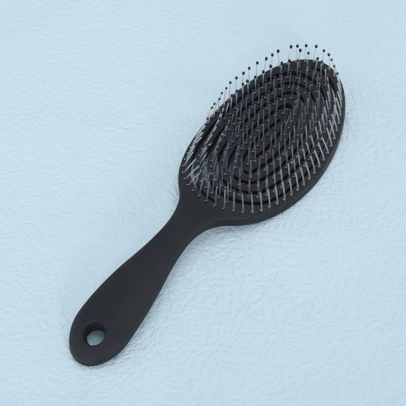 Hollow Back Shape Incense Wet Dry Hairdressing Smooth Elastic Hair Brushes & Combs