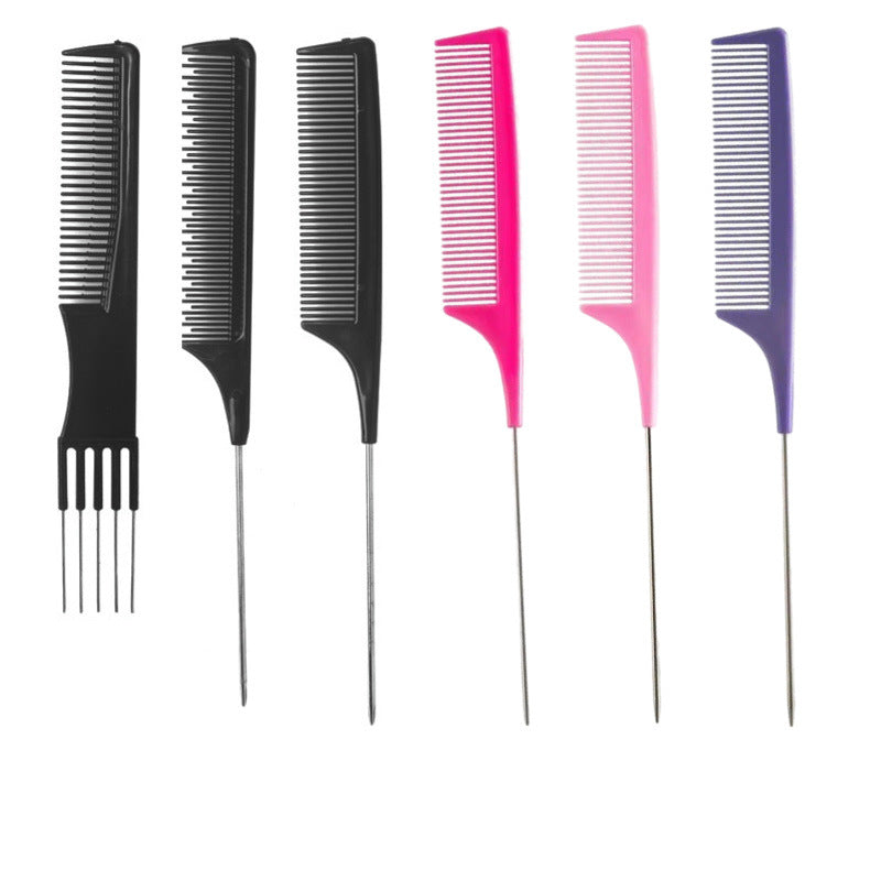 Steel Needle Highlight Dyeing Tail Artist Hairdressing Mouse Hair Brushes & Combs