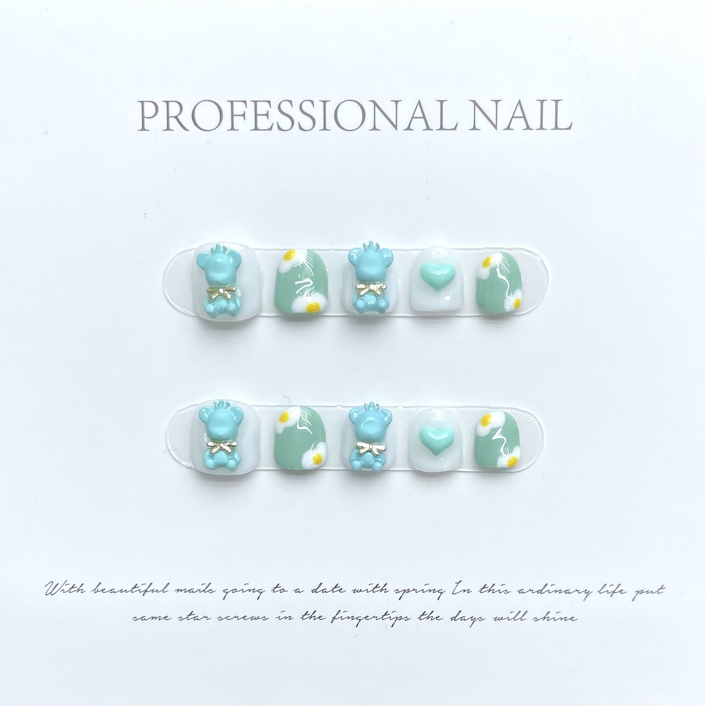 Wear Short Three-dimensional Cartoon Years Old Dedicated Nail Art