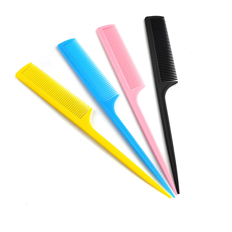 Professional Hairdressing Tools Plastic Pointed Tail Fluff Hair Brushes & Combs