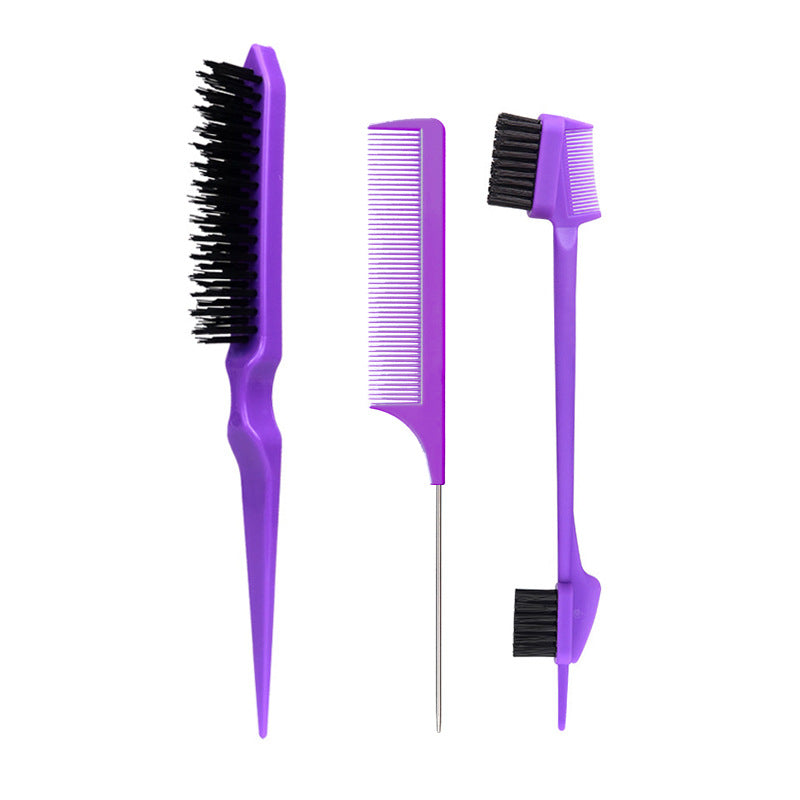 Hairdressing Tail Fluffy Fluff Double Head Eyebrow Hair Brushes & Combs